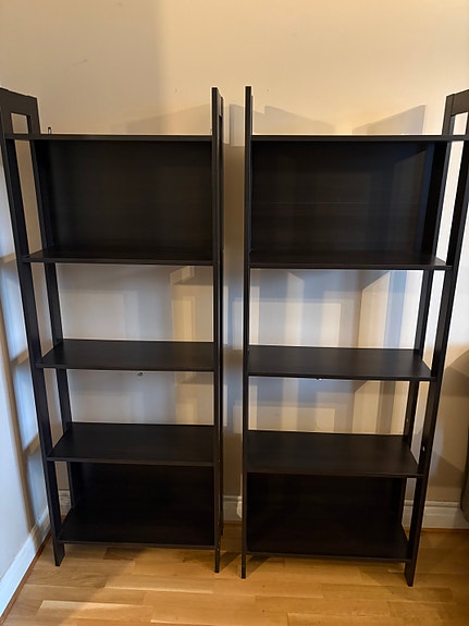 2 st IKEA LAIVA bokhyllor (svartbruna) – fint skick!