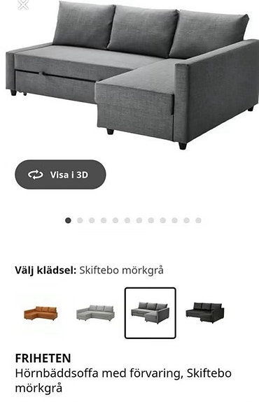 Bäddsoffa friheten