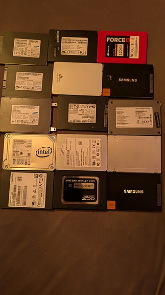 Samsung Intel m.fl. SSD hårddiskar 2,5 tum