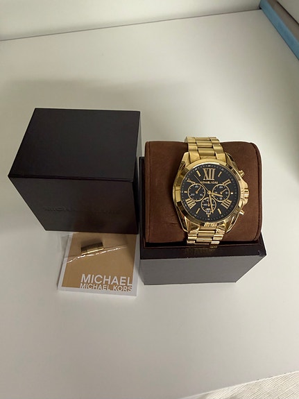 Michael Kors guldfärgad kronografklocka för herr