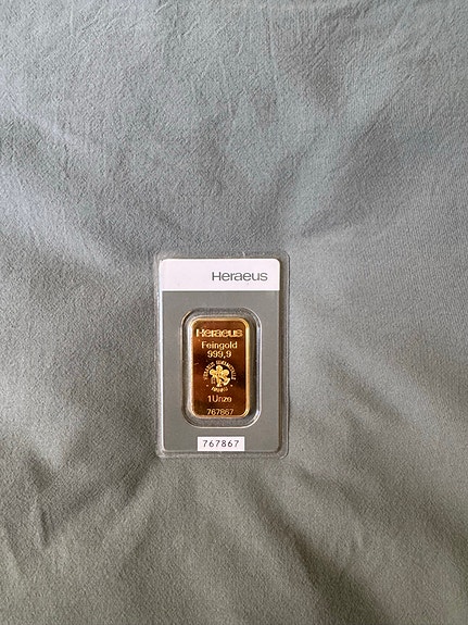 Argor Heraus guldtacka 1 Oz (31.1 g)