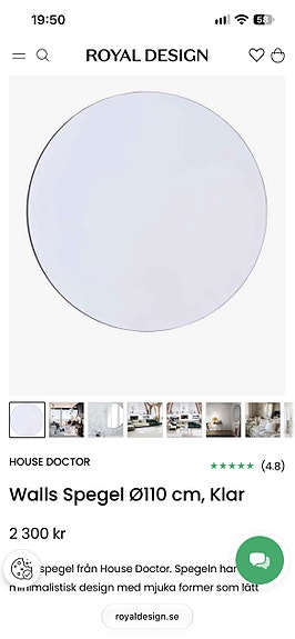 House Doctor stor stor spegel