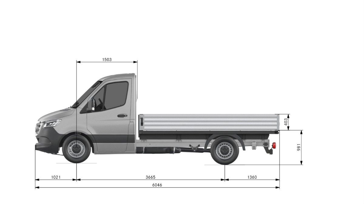 Mercedes-Benz Sprinter 317 Chassi EH 2025, bild 6/7