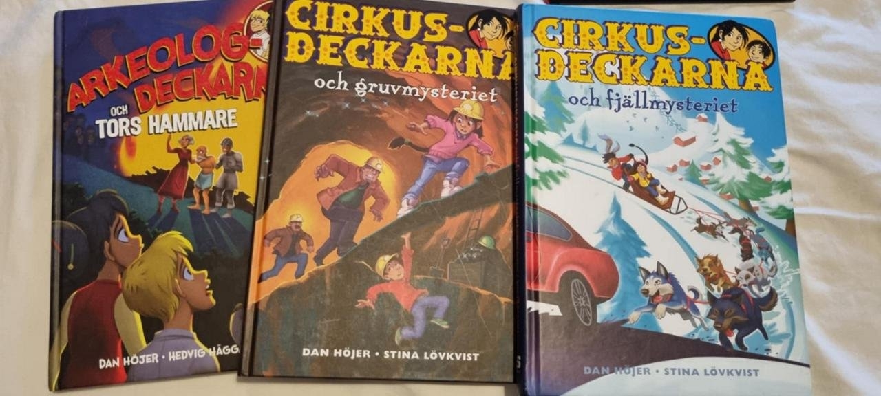 Arkeolog, Cirkusdeckarna. Tors hammare, Gruv & fjällmysteri