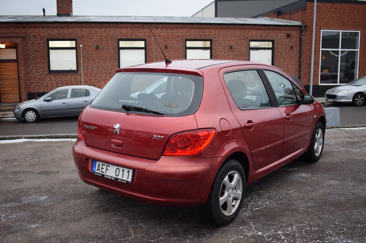 Peugeot 307 5-dörrar 1.6 110hk 2007, bild 5/10