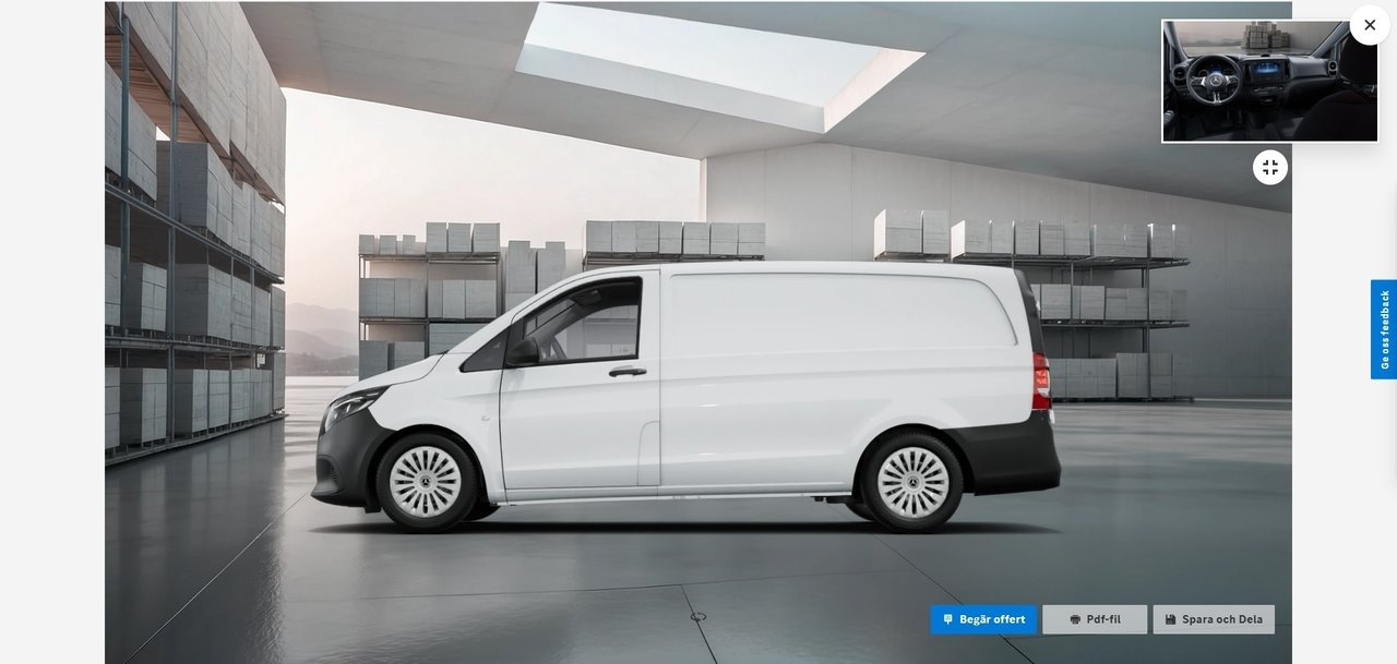Mercedes-Benz Vito 116 CDI Skåp Lång PRO 2026, bild 6/10
