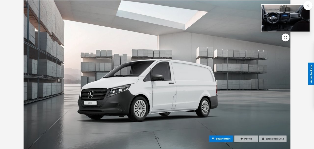 Mercedes-Benz Vito 116 CDI Skåp Lång PRO 2026, bild 7/10