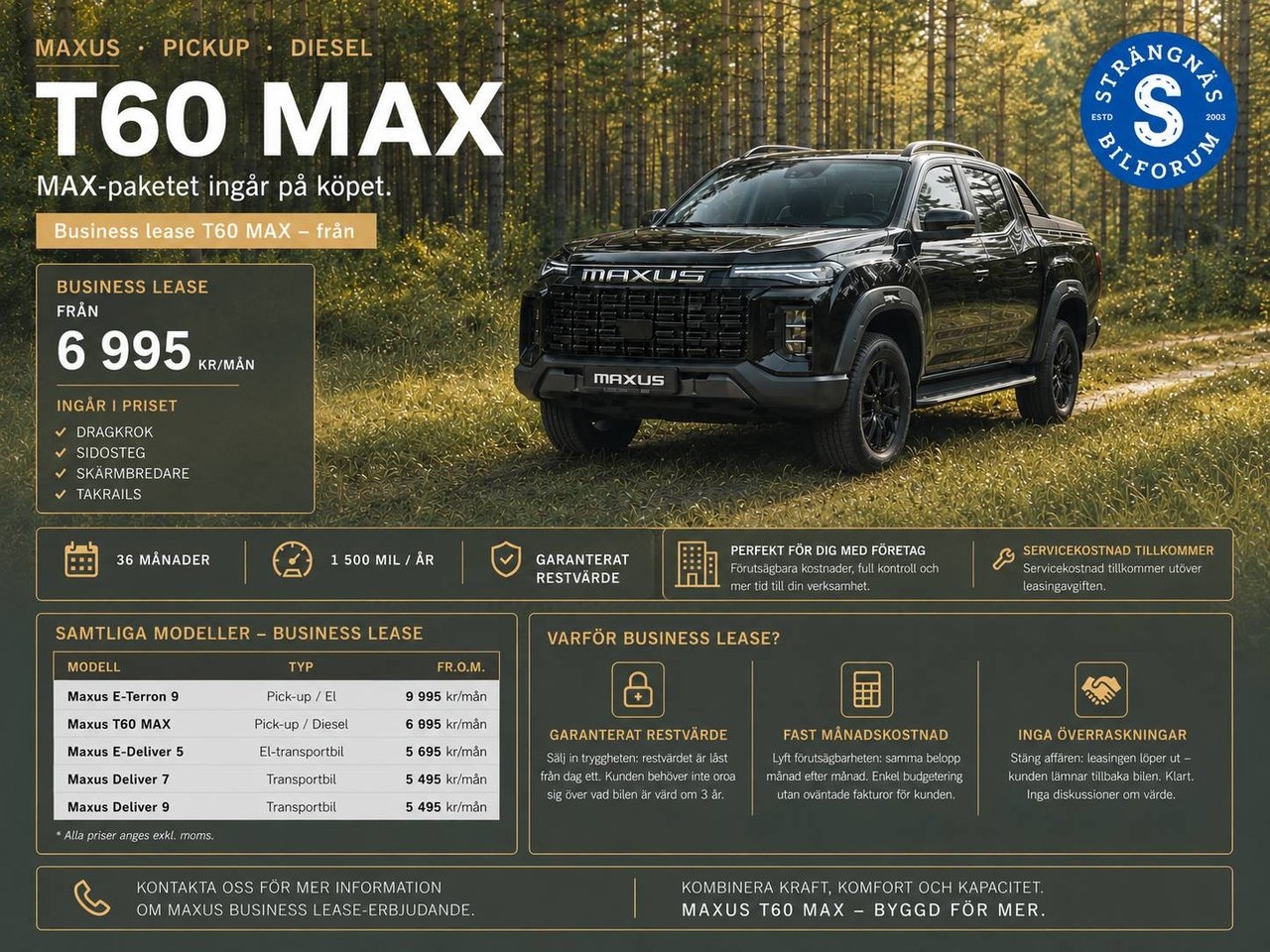 Maxus T60 MAX Bi Turbo Diesel 215 hk 2026, bild 2/9