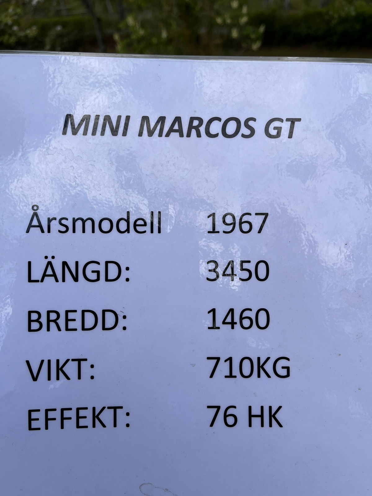 Mini Marcos GT 1967, bild 8/8