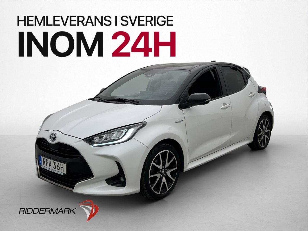 Toyota Yaris Hybrid 116hk Bitone Värmare 2021, bild 3/23