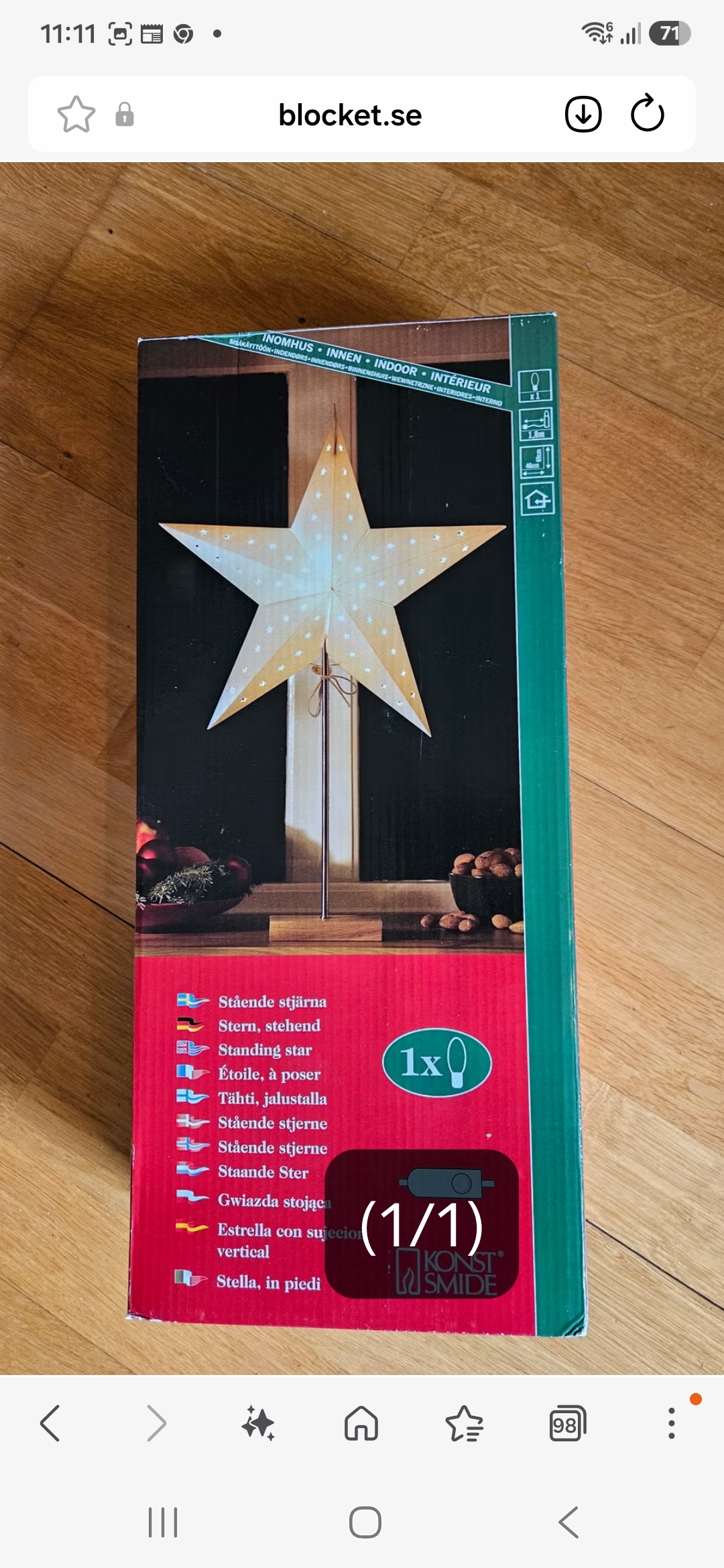 Julstjärna från Konstsmide