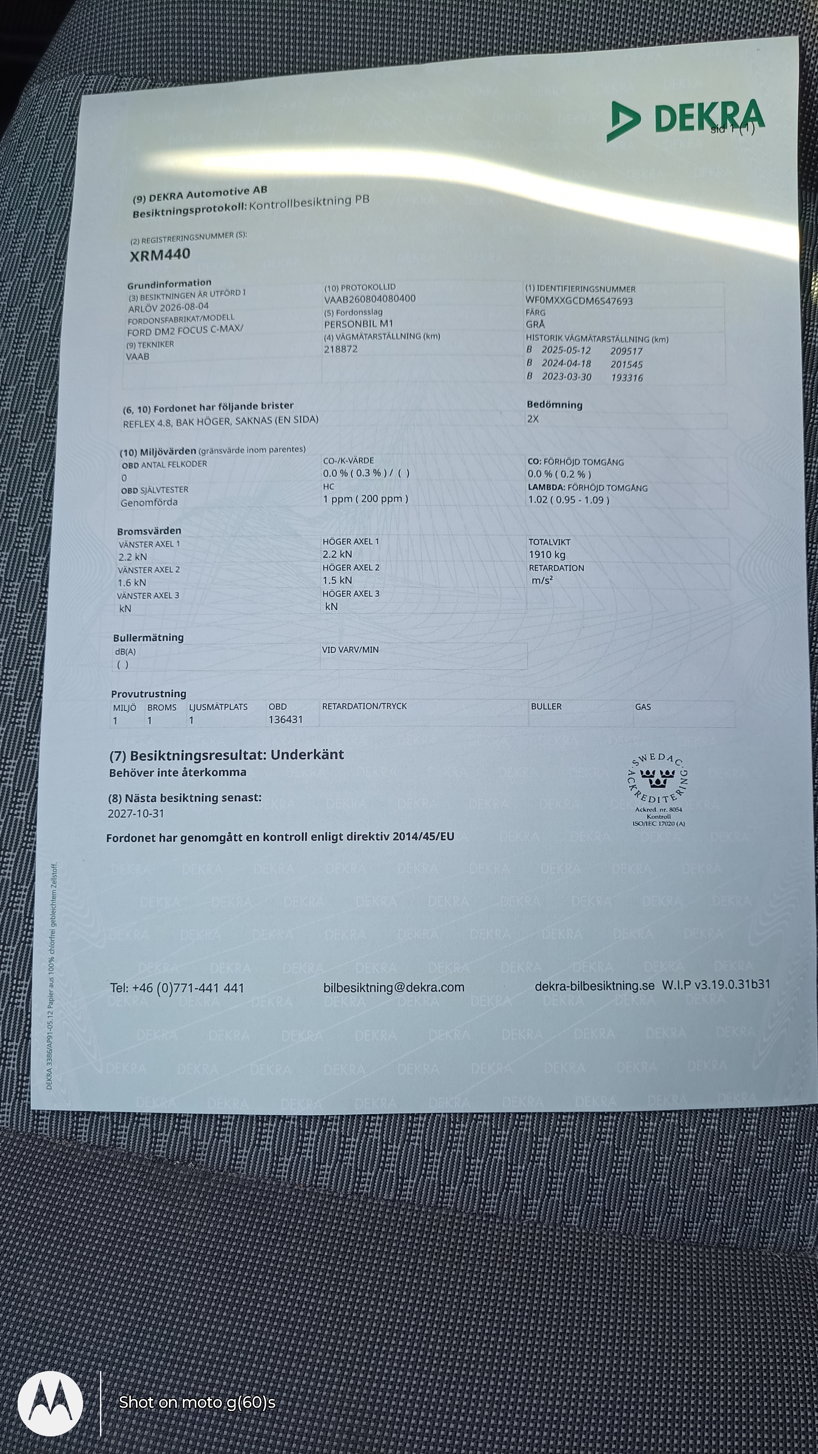 Ford Focus C-MAX 1.8 Flexifuel Manuell 2006, bild 6/6