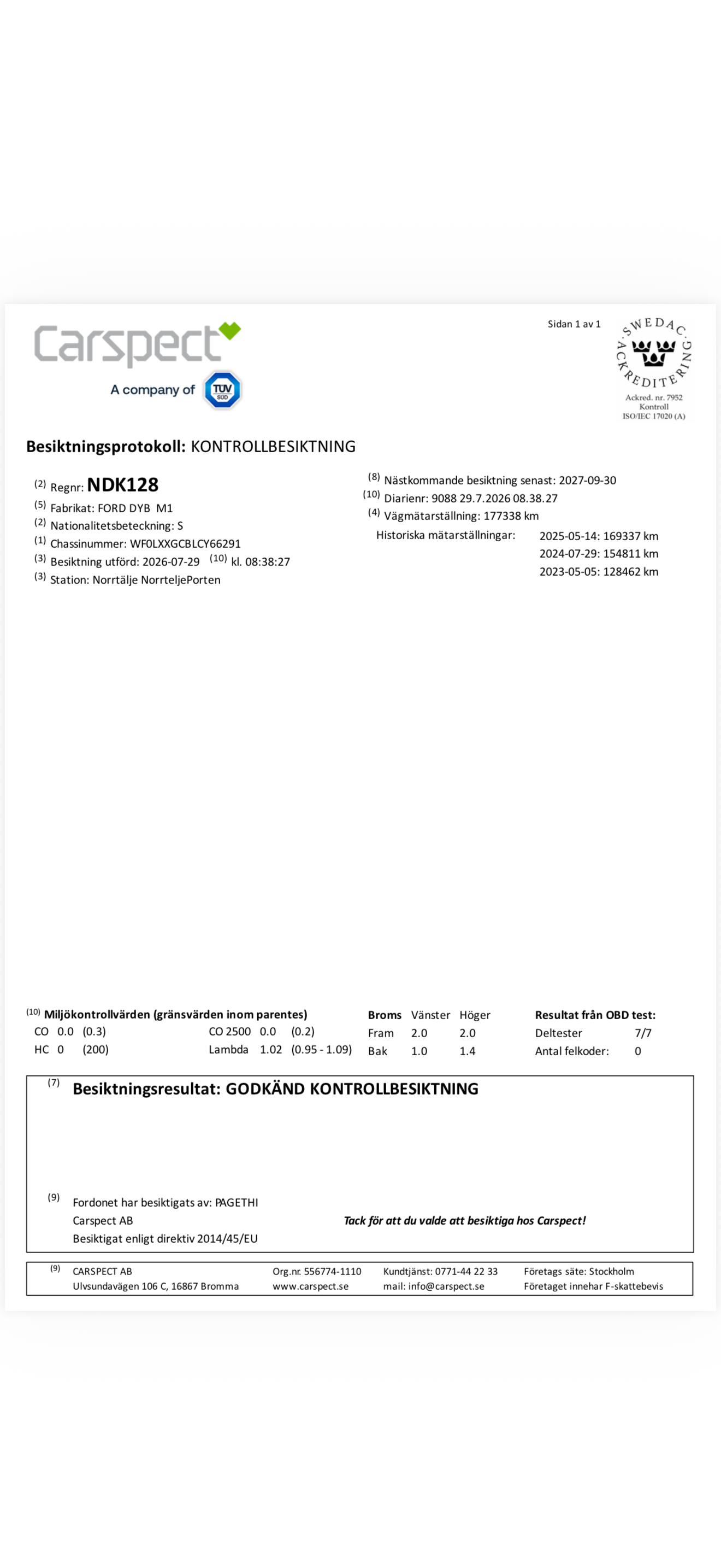 Ford Focus Kombi 1.0 EcoBoost Manuell 2013, photo 6/6