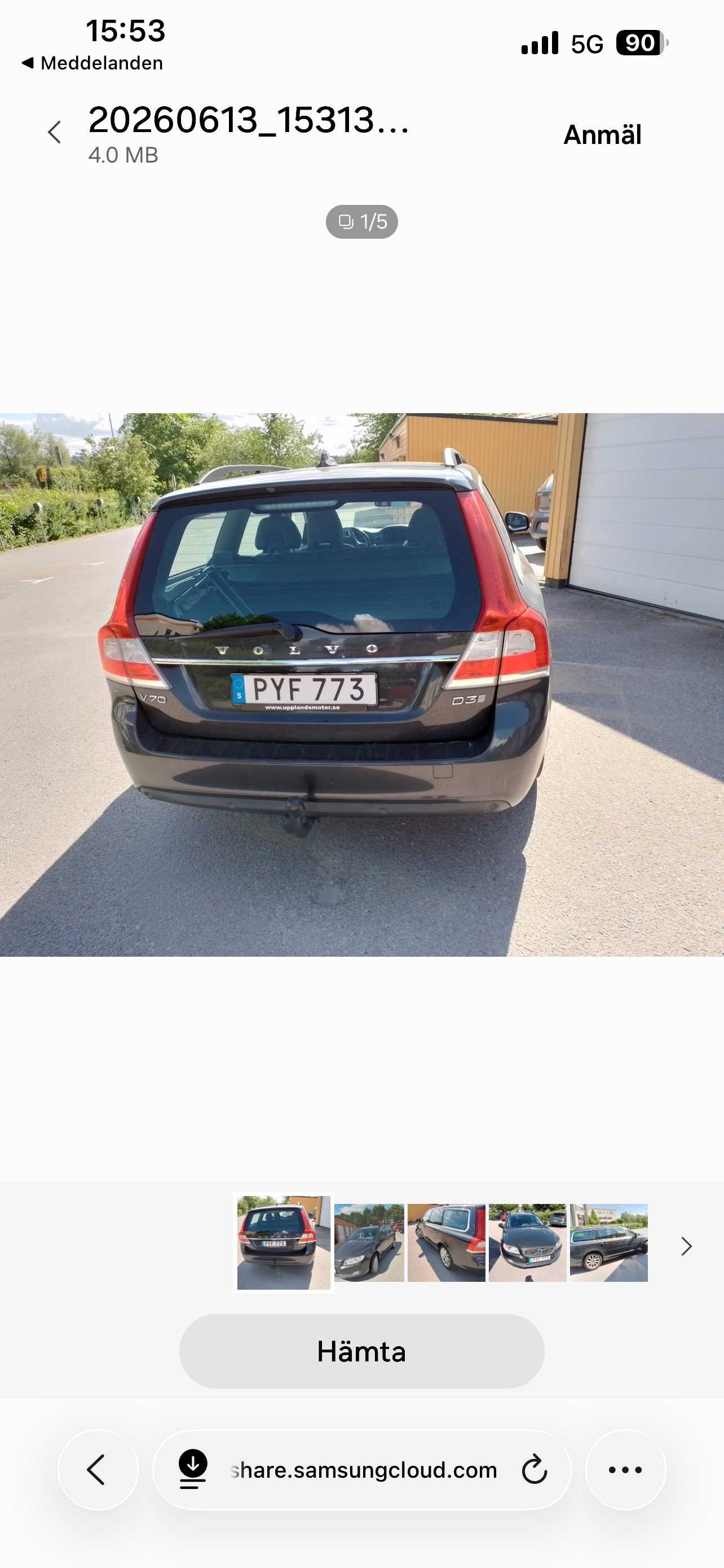 Volvo V70 D3 Manuell 2016, kuva 4/4