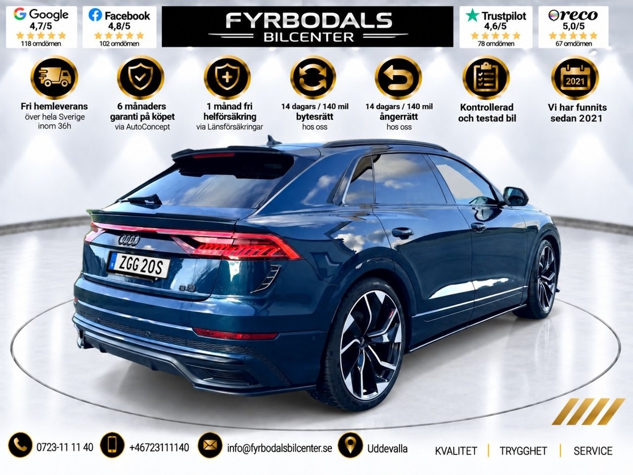 Audi Q8 50 TDI Quattro 286hk 2019, bild 4/30