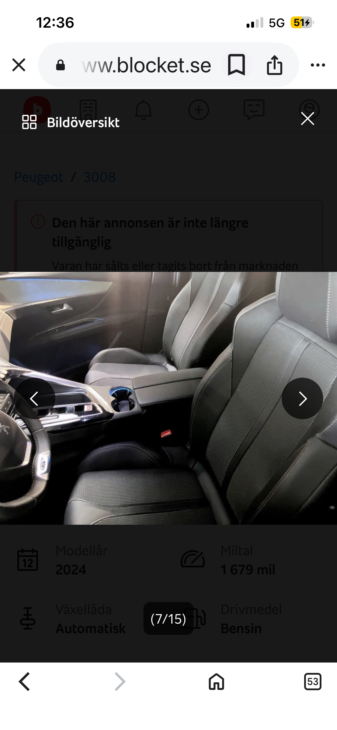 Peugeot 3008 1.2 PureTech 130 EAT 2024, bild 5/10