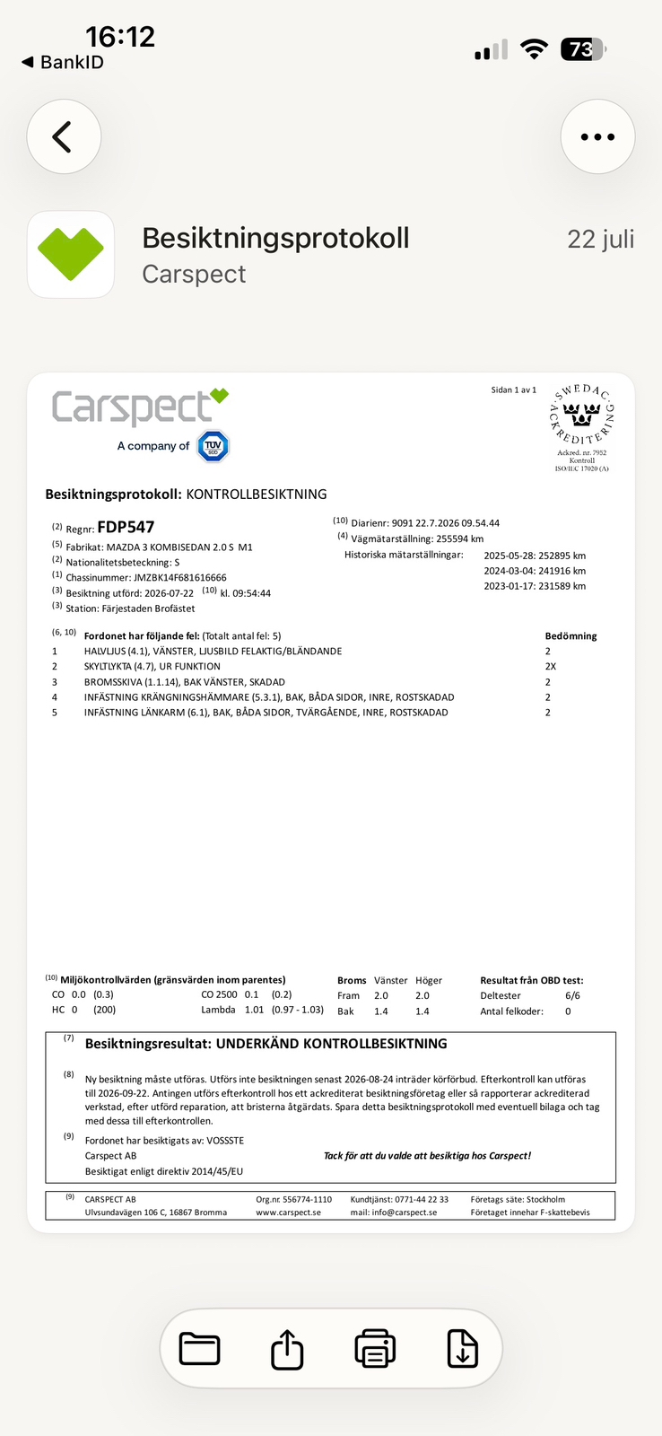 Mazda 3 Sport 2.0 MZR Manuell 2008, bild 3/3