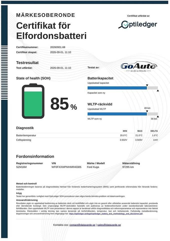 Ford Kuga Plug-In Hybrid E-CVT 225hk 2021, bild 2/10