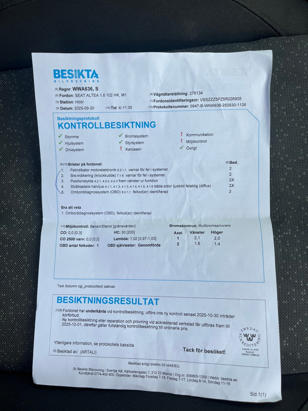 Seat Altea 1.6 Manuell 2005, kuva 3/3