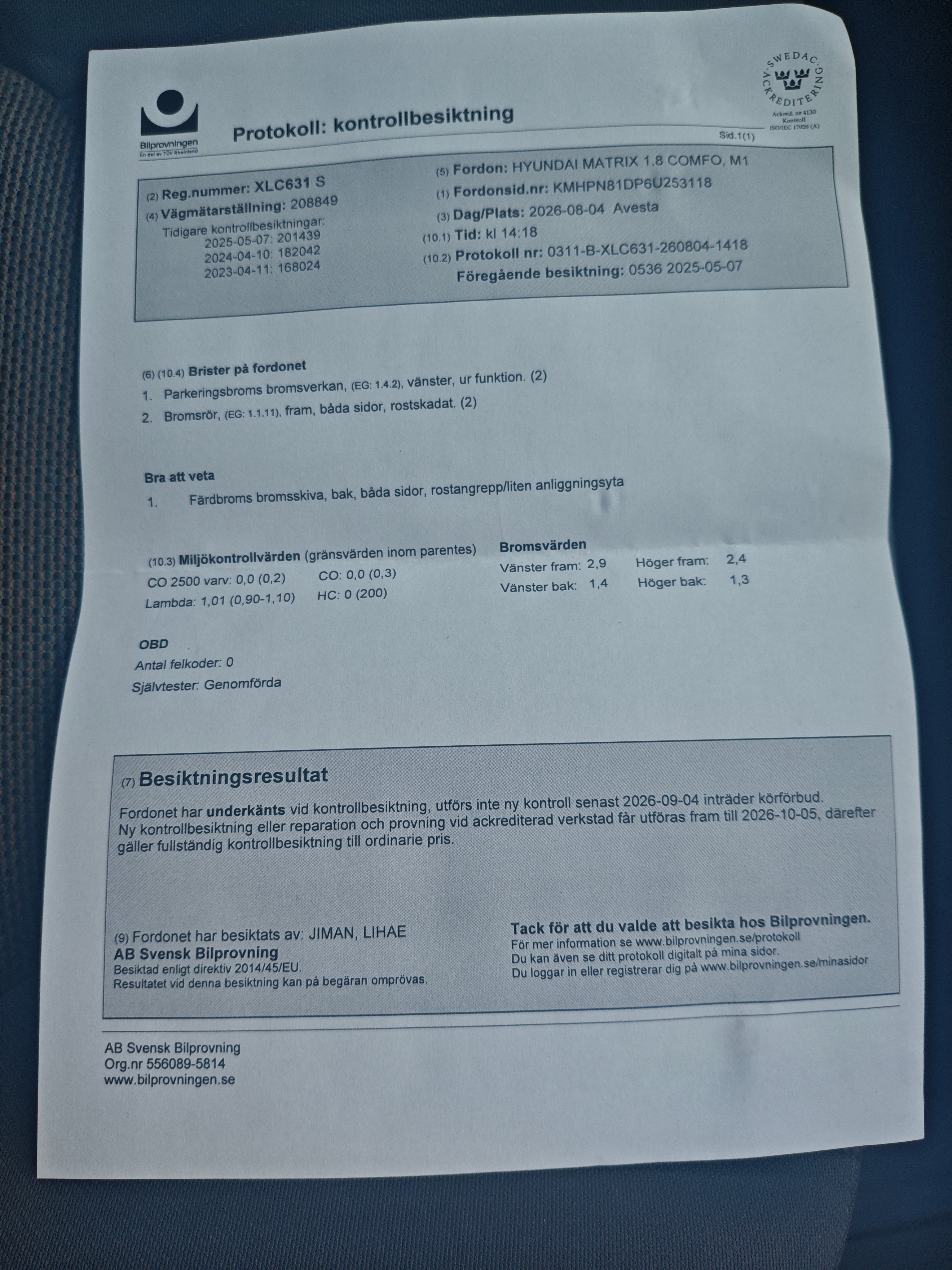Hyundai Matrix 1.8 Manuell 2006, bild 8/8