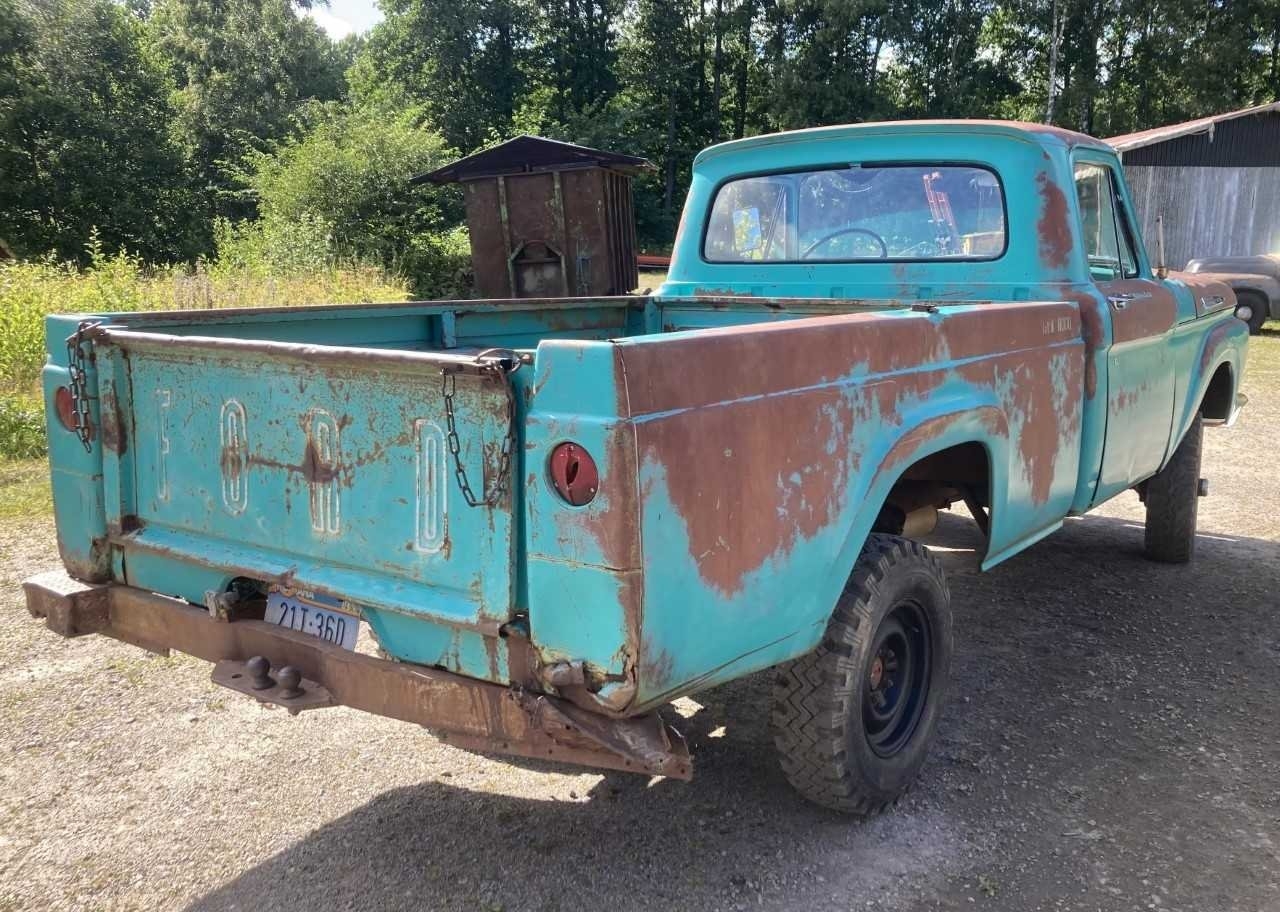 Ford F100 4 Wheel Drive Custom Cab 1962 1962, kuva 3/10