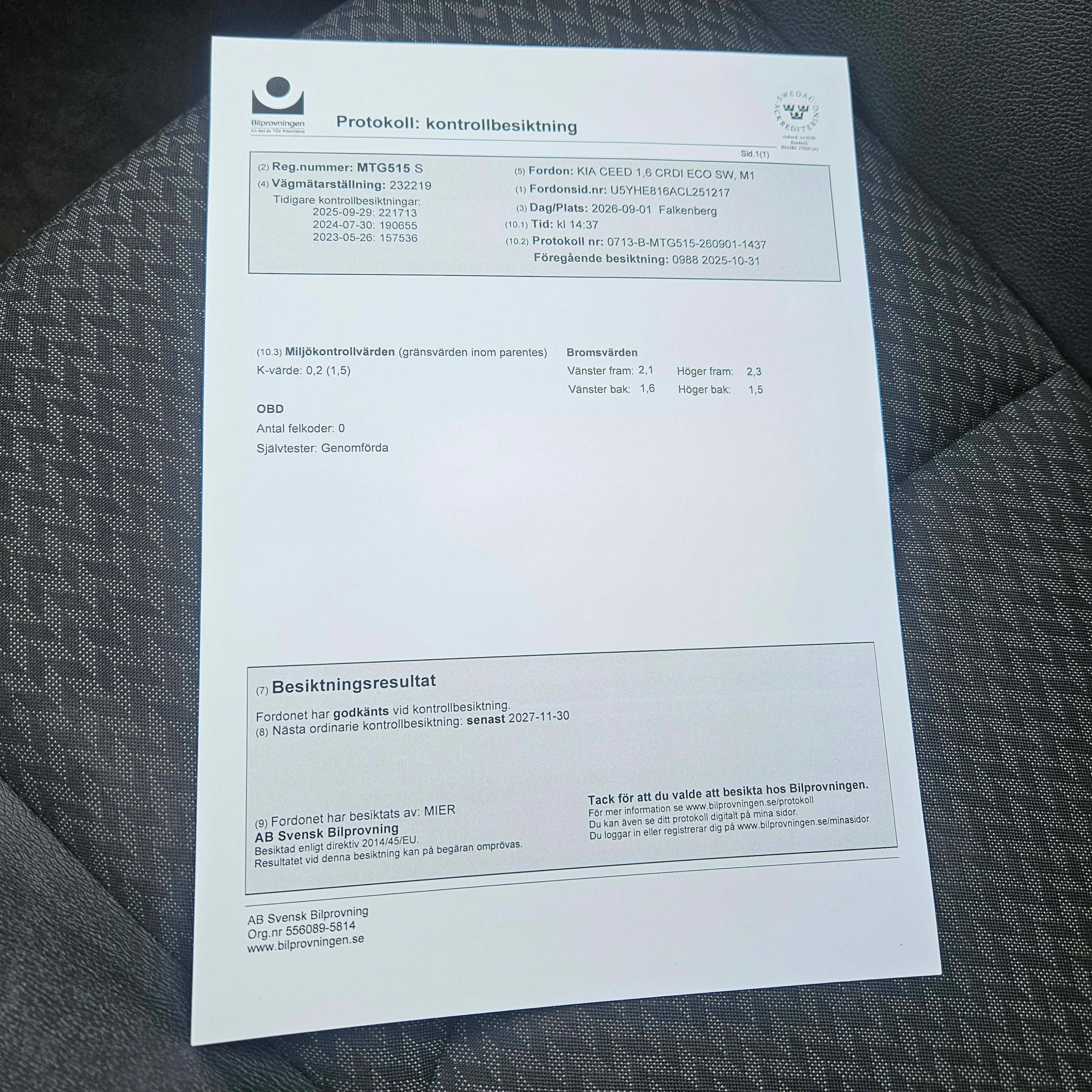 Kia Ceed 1.6 CRDi Manuell Kombi 2012, bild 7/8