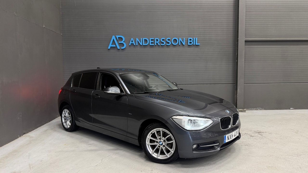 BMW 118 d 5-dörrars Sport line Blåtand 2014, bild 2/10