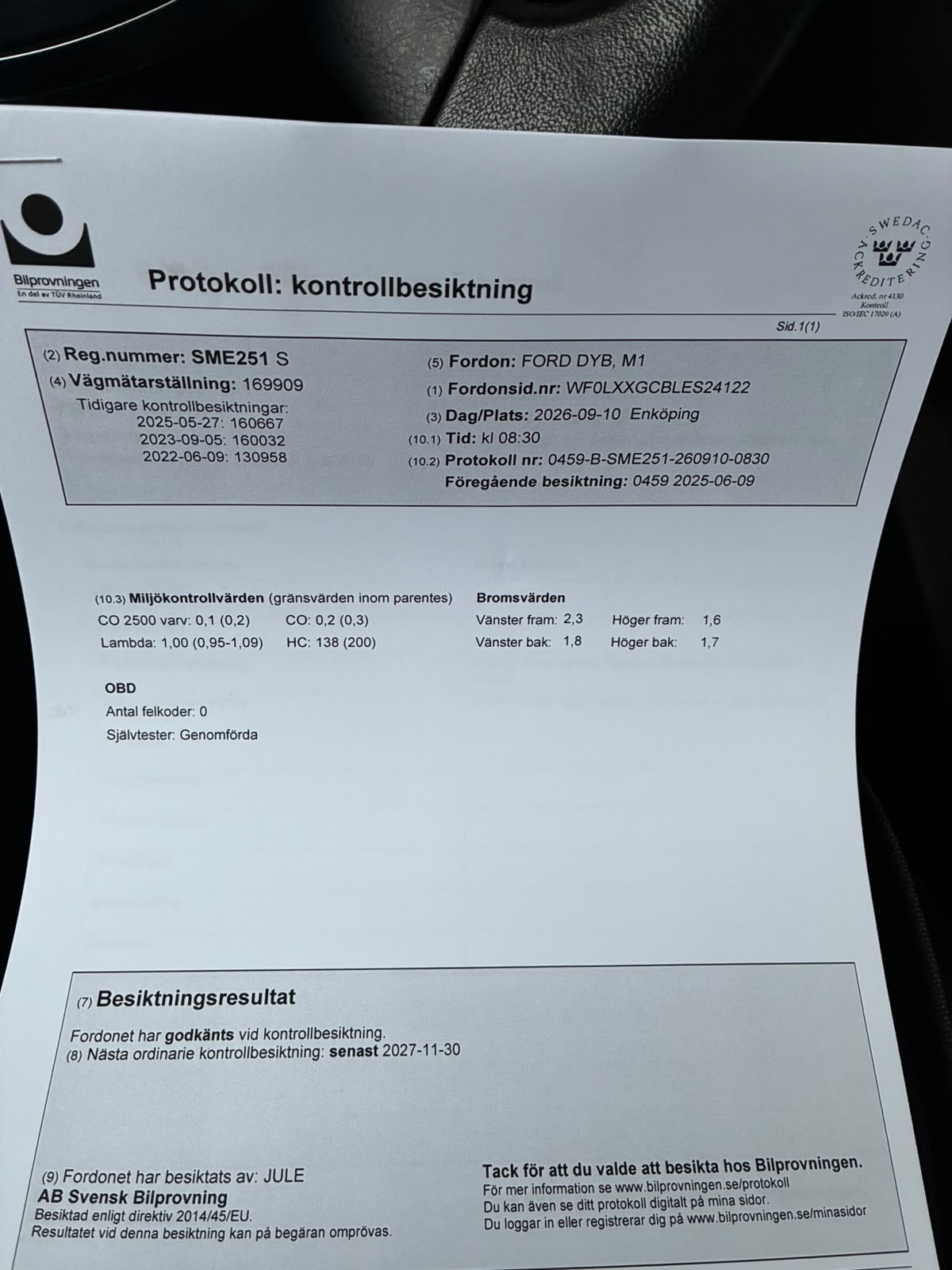 Ford Focus Kombi 1.0 EcoBoost Manuell 2015, photo 5/10