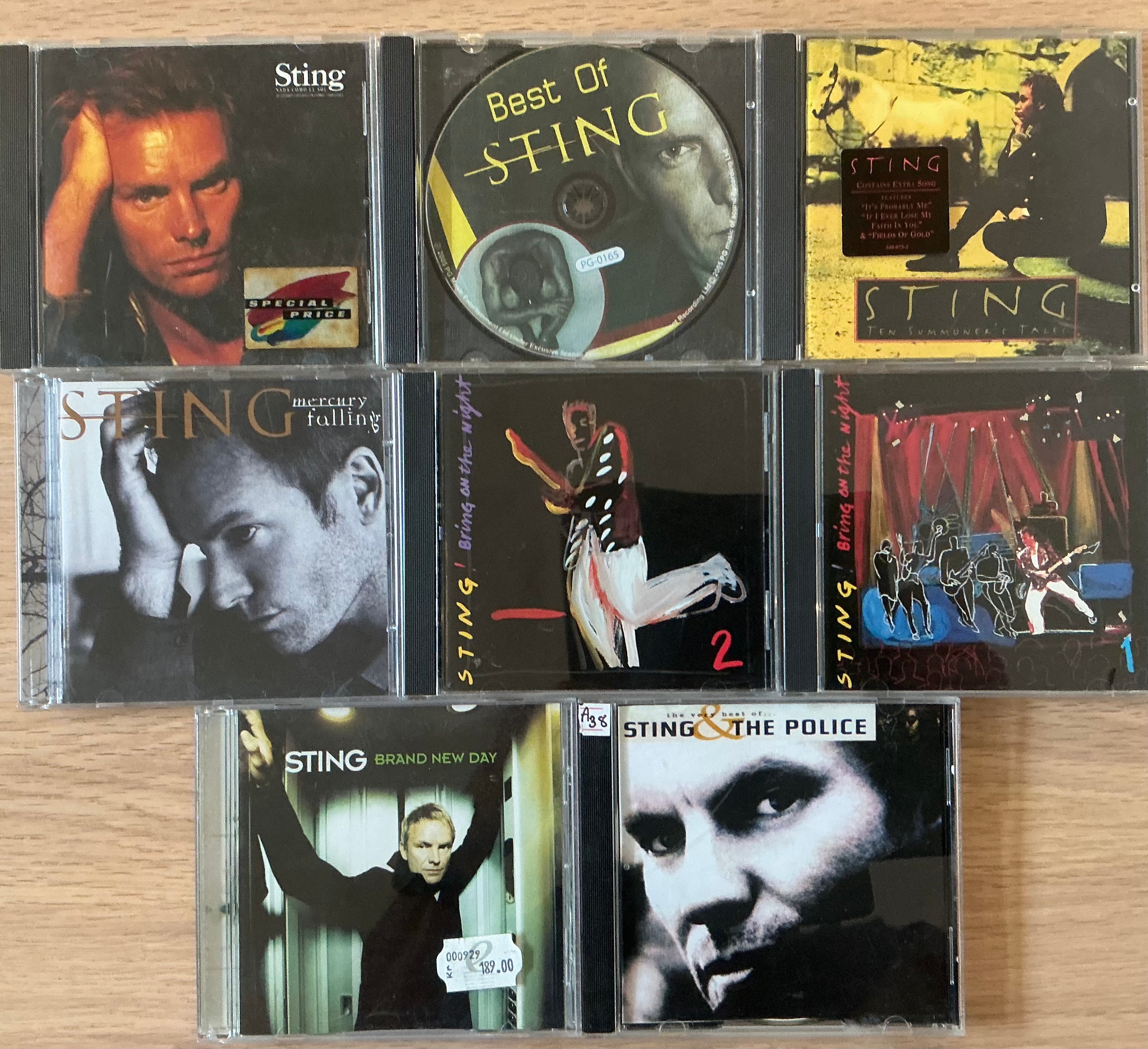 Sting CD-skivor samling