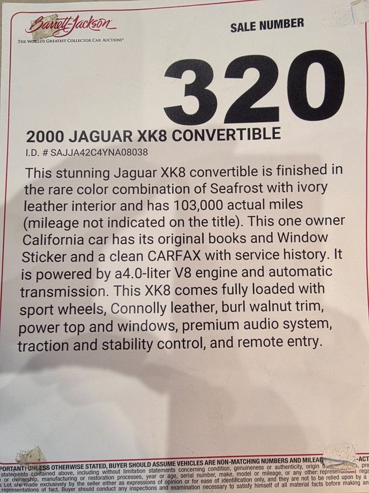 Jaguar XK 2000, bild 6/8