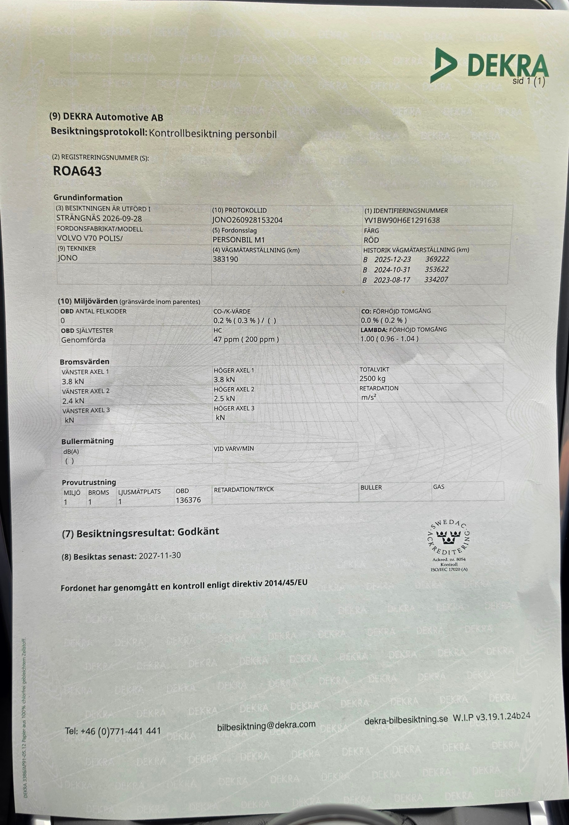 Volvo V70 T6 AWD Geartronic 2014, bild 2/18