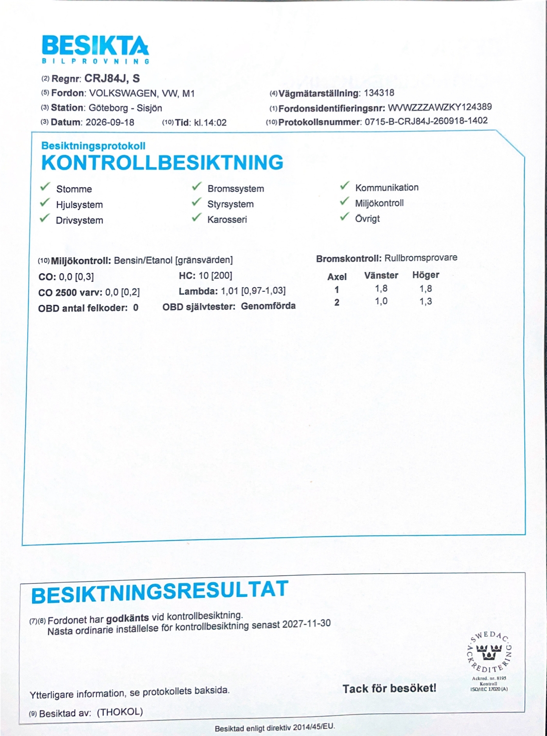 Volkswagen Polo 1.0 TSI OPF Manuell 2019, bild 6/8