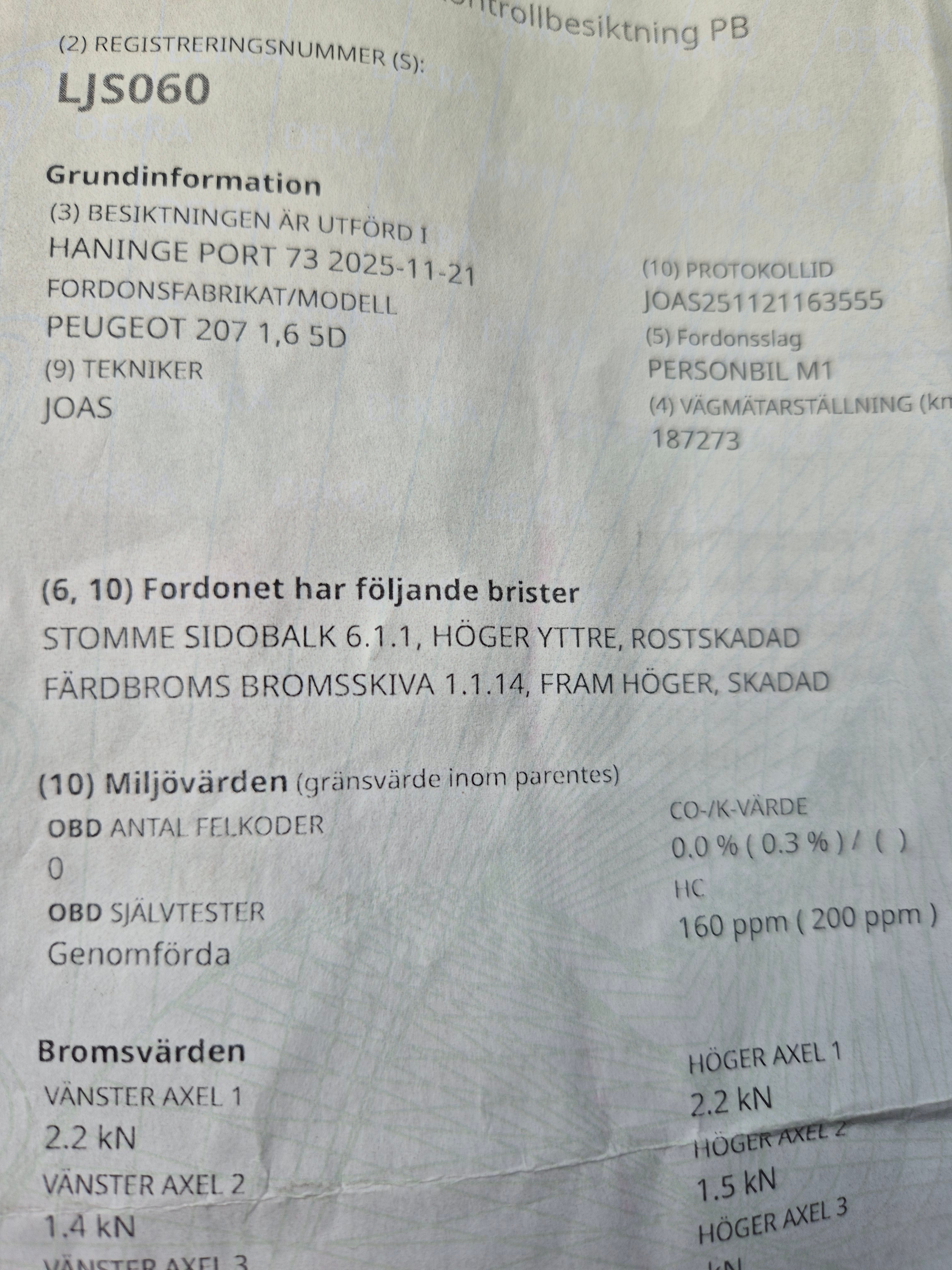 Peugeot 207 5-dörrar 1.6 VTi Manuell 2007, bild 5/5