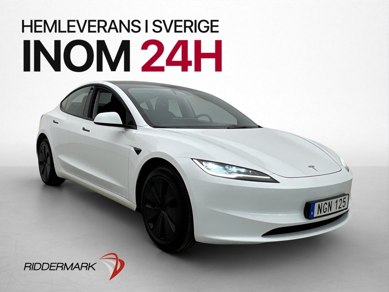 Tesla Model 3 Standard Range Svensksåld 2024, kuva 2/10