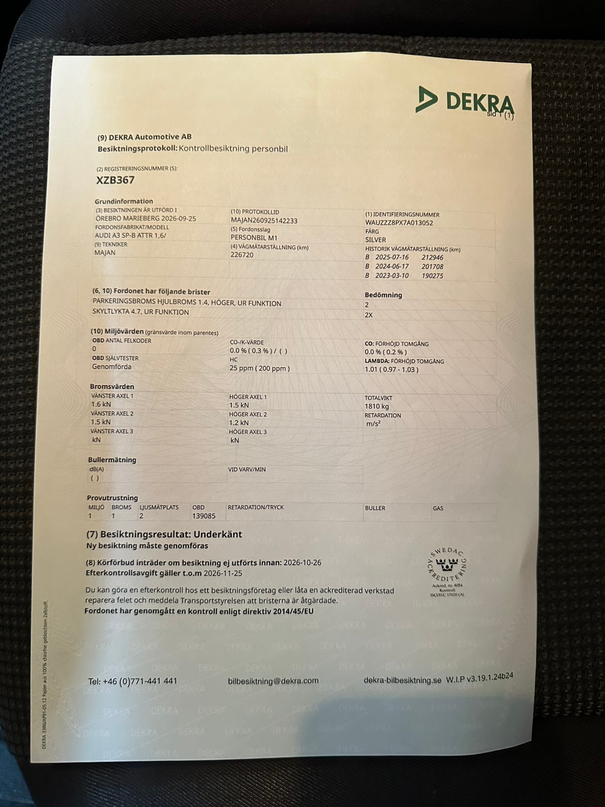 Audi A3 Sportback 1.6 8v Manuell 2007, bild 8/8
