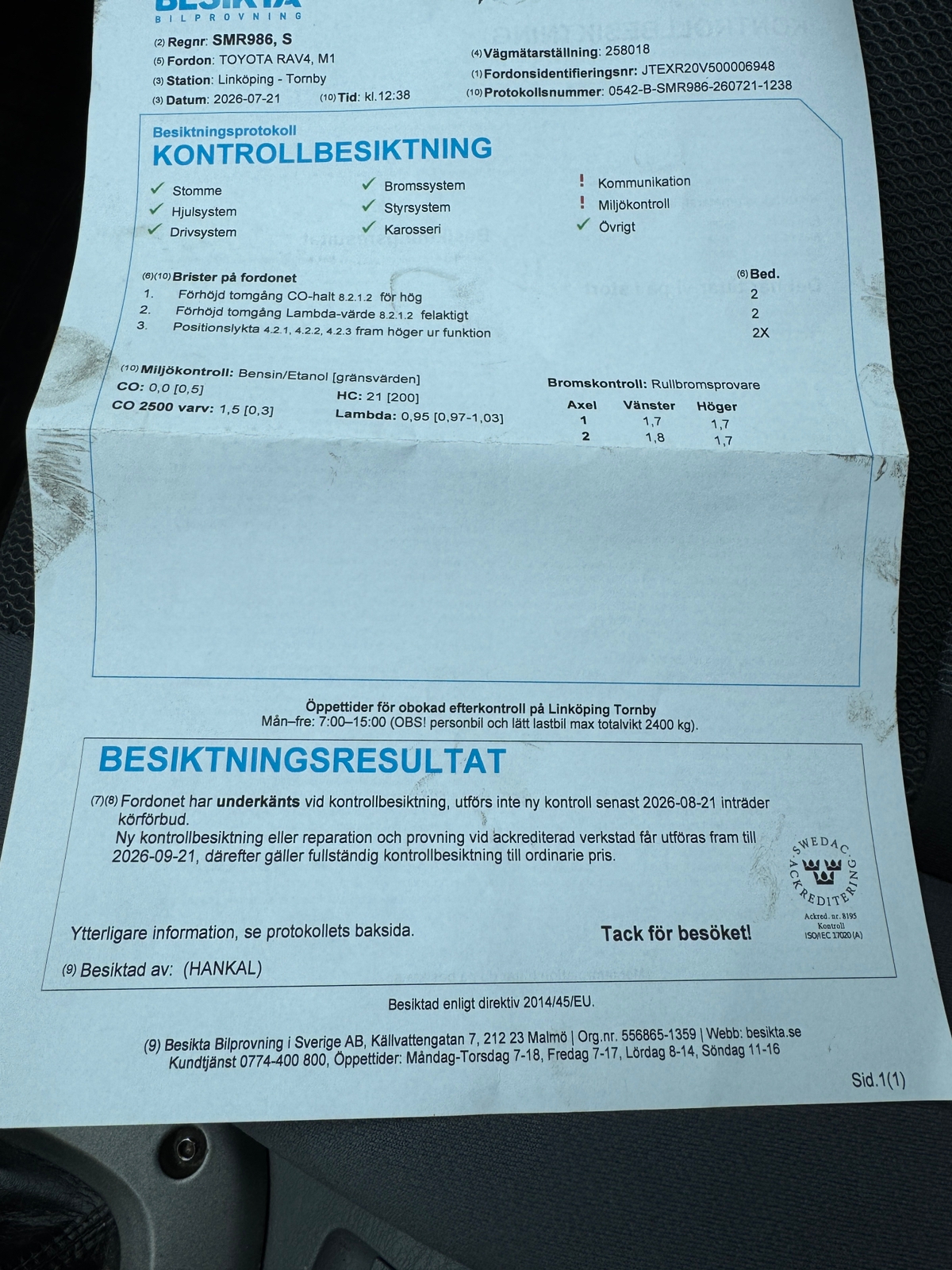 Toyota RAV4 3-dörrar 1.8 VVT-i Manuell 2001, bild 6/6