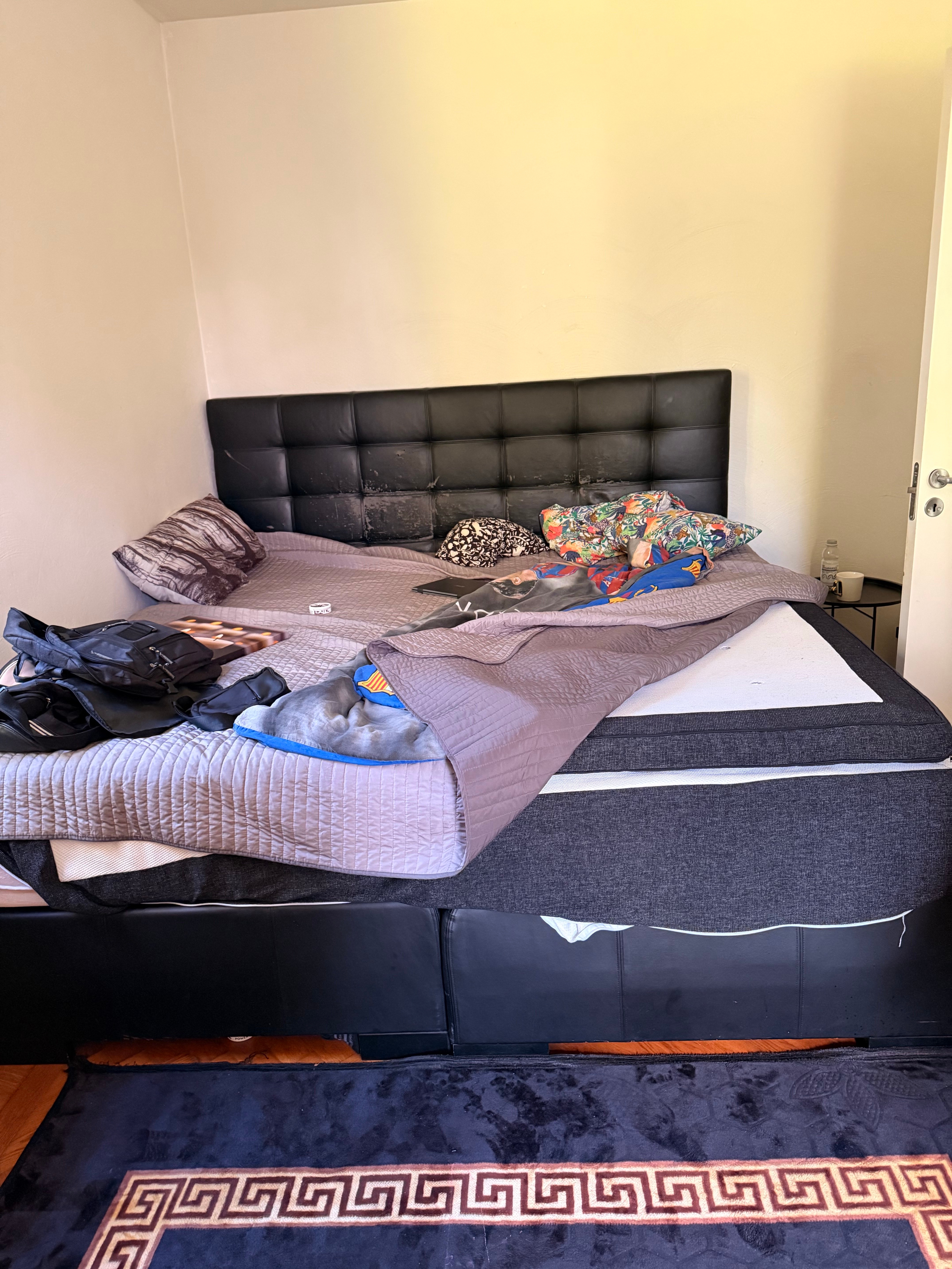 Artek säng med madrass svart