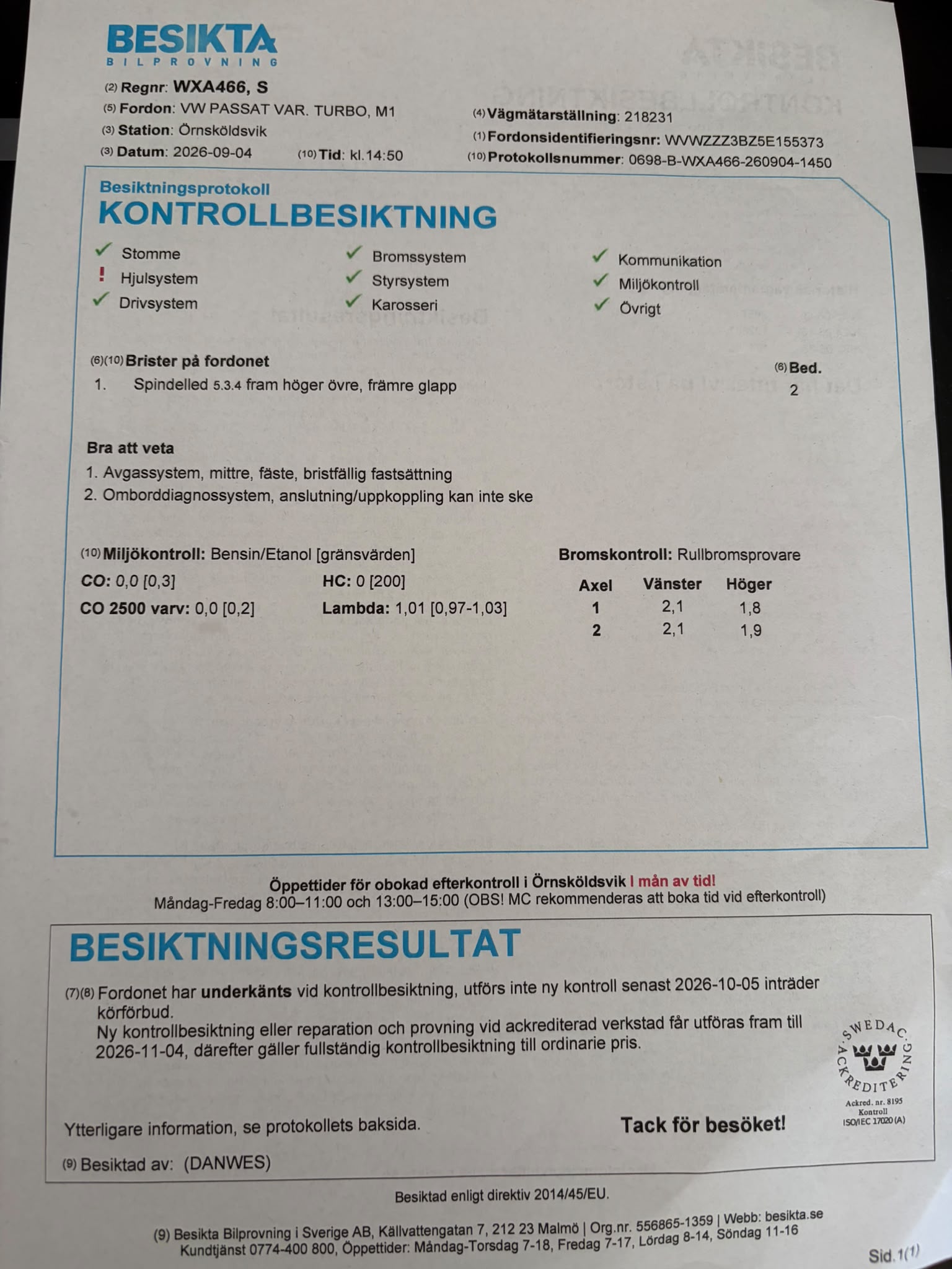 Volkswagen Passat Variant 1.8 T Manuell 2005, bild 5/5