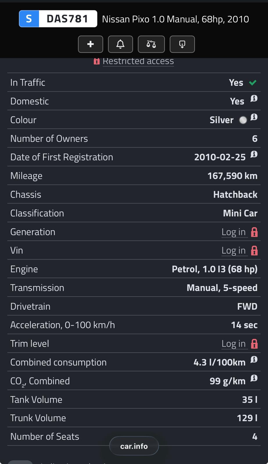 Nissan Pixo 1.0 Manuell 2010, bild 5/5