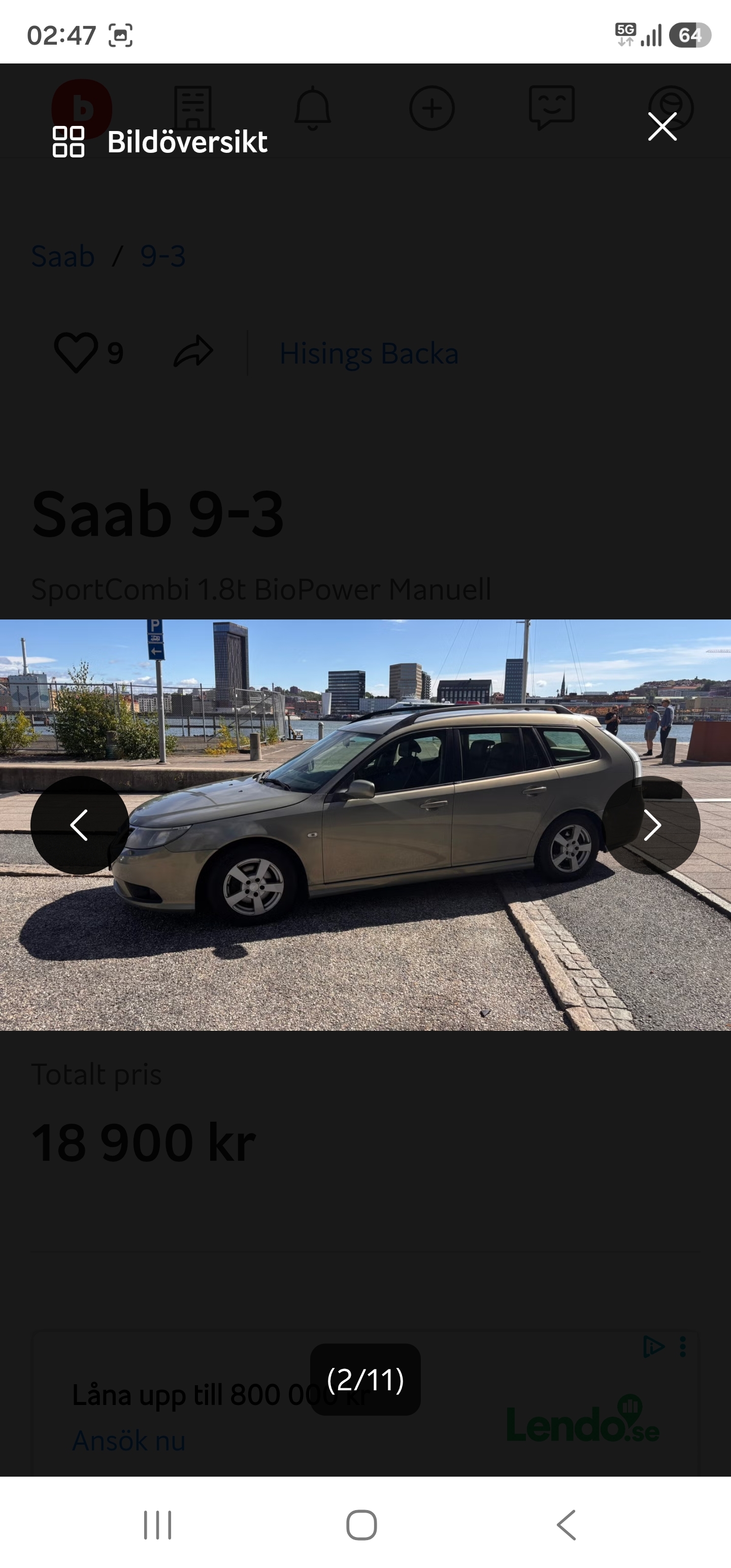 Saab 9-3 2008, kuva 2/9