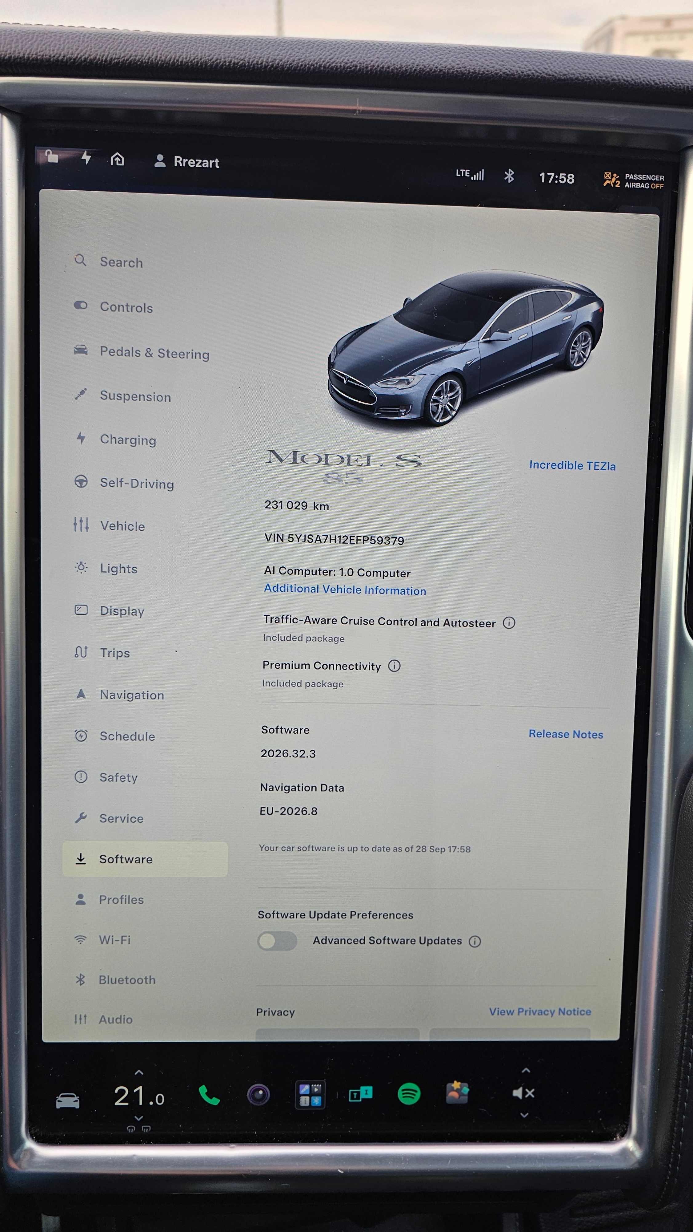 Tesla Model S 85 2014, bild 4/10