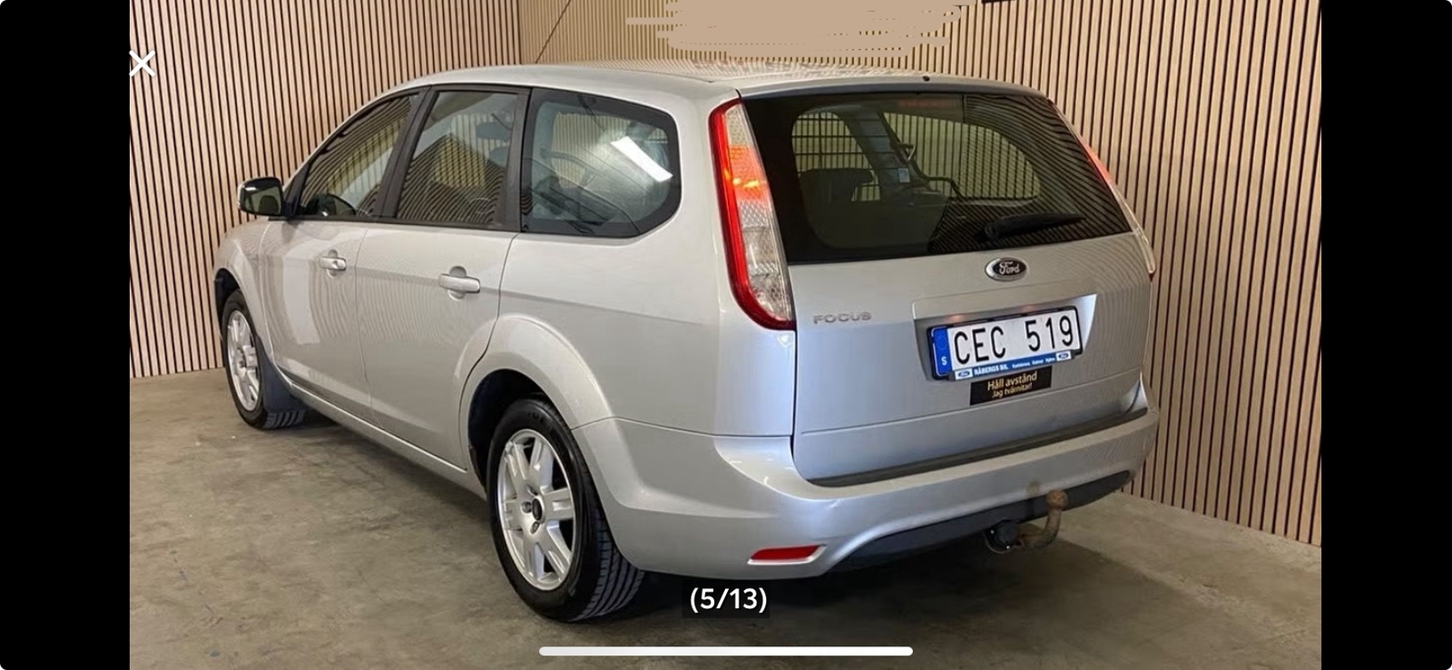 Ford Focus Kombi 1.8 Flexifuel Manuell 2010, bild 6/10