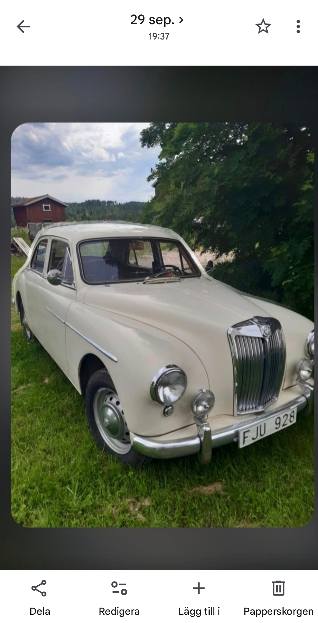 MG Magnette 1.5 Manuell 1957, bild 2/2
