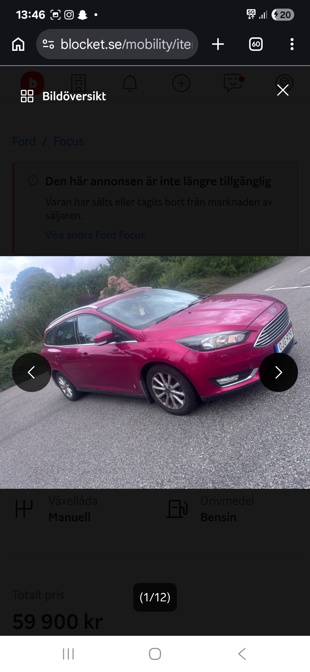 Ford Focus Kombi 1.0 EcoBoost Manuell 2017, kuva 7/10
