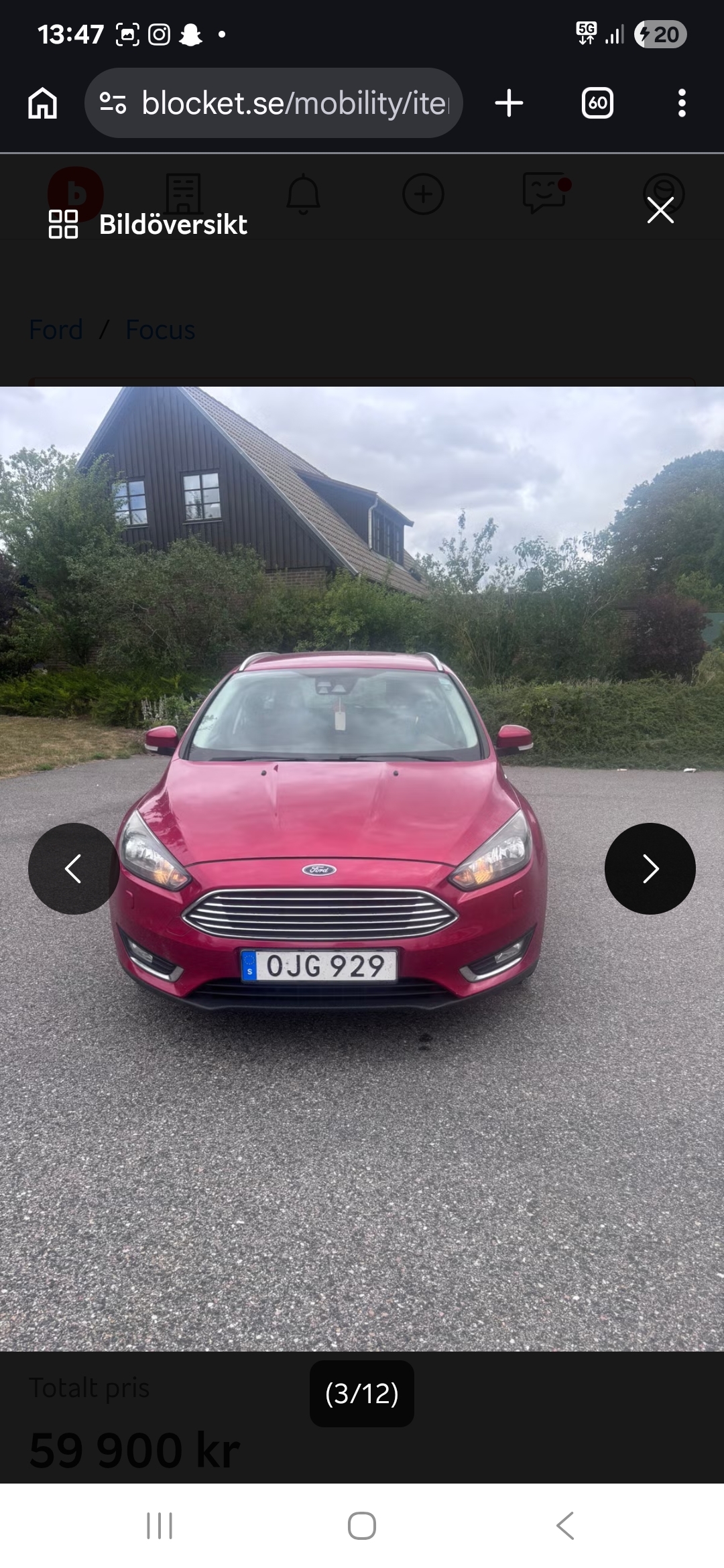 Ford Focus Kombi 1.0 EcoBoost Manuell 2017, kuva 5/10
