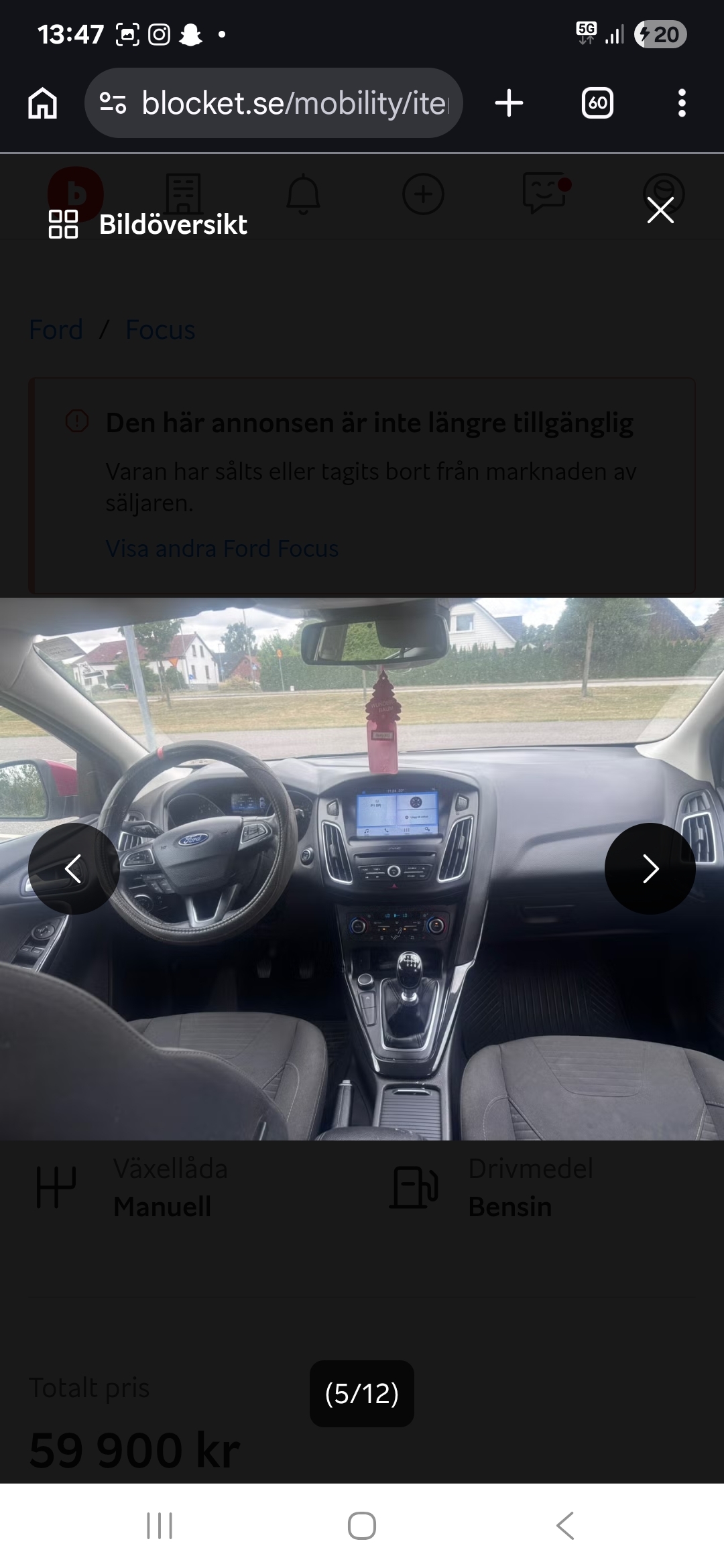 Ford Focus Kombi 1.0 EcoBoost Manuell 2017, kuva 3/10