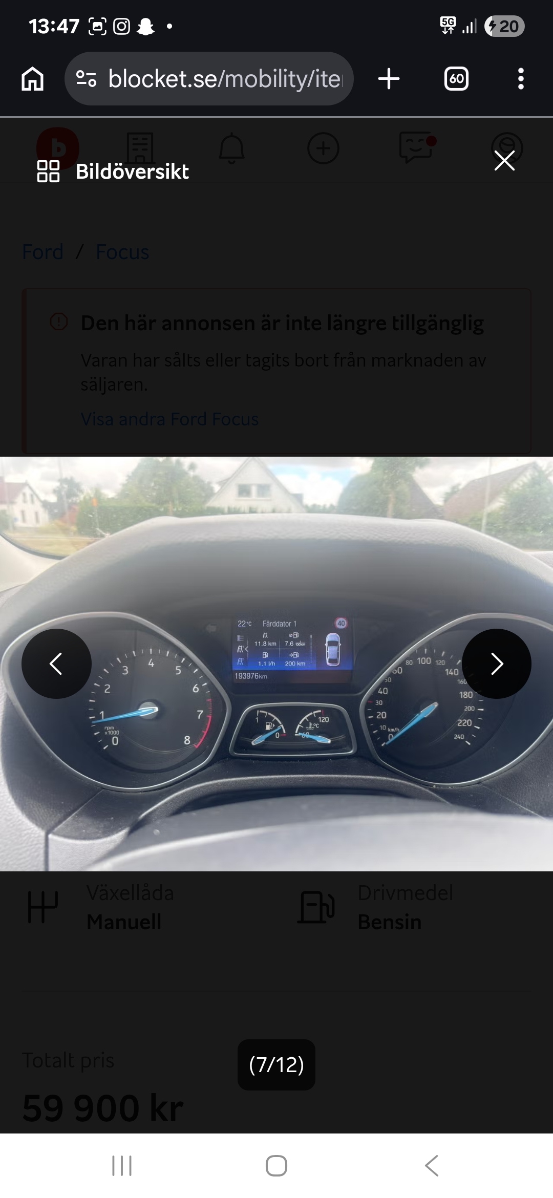 Ford Focus Kombi 1.0 EcoBoost Manuell 2017, kuva 2/10