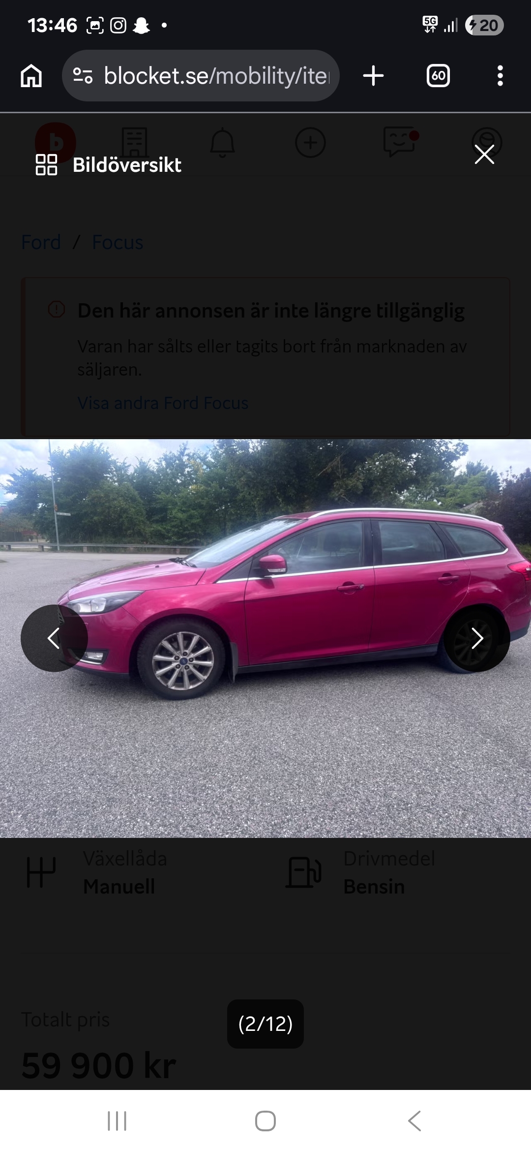 Ford Focus Kombi 1.0 EcoBoost Manuell 2017, kuva 6/10