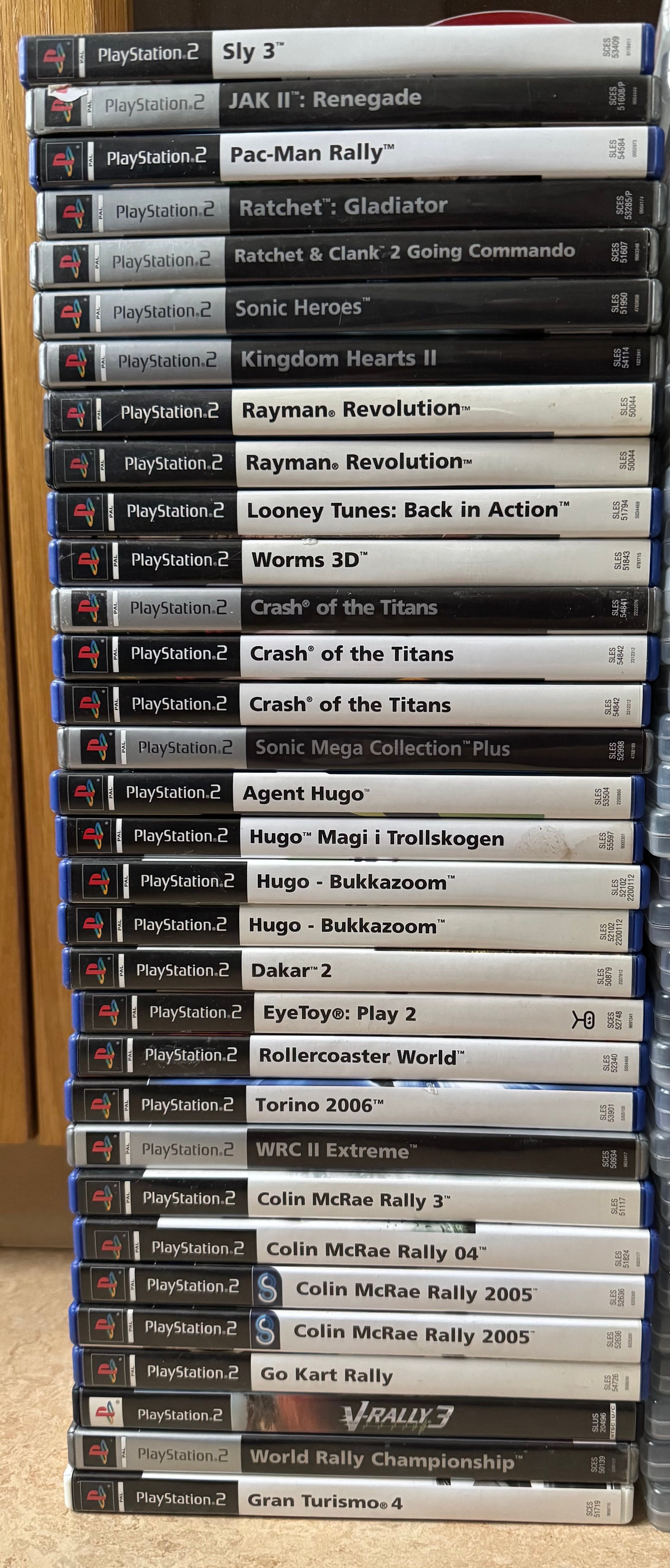 Stort PlayStation 2 spelpaket med flera titlar