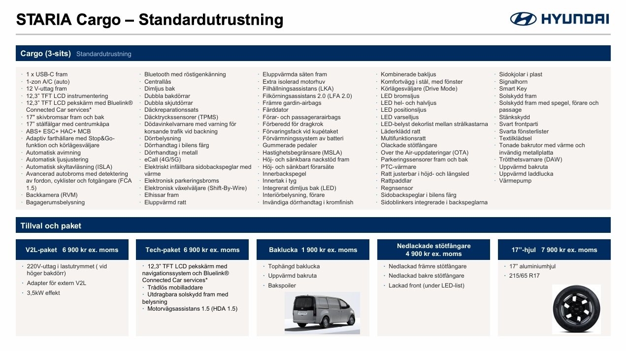Hyundai Staria CARGO EV 84 KWH LANSERING 2027, bild 8/8